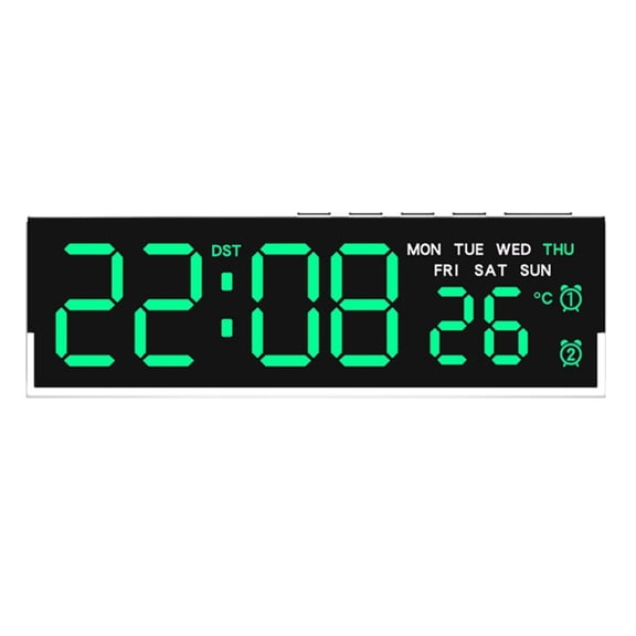 AOOOWER LED Digital Alarm Clock with 3 Brightness Dimmer Alarm Sound Electric Desk Clock for Bedroom Living Room Office Bedside