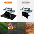 thumbnail image 4 of Alfombrilla para parrilla de barbacoa, alfombrilla para parrilla de exterior, ignífuga, reutilizable, fácil de limpiar, impermeable, para patio con césped, 165 cm x 99 cm, 4 of 5