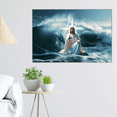 thumbnail image 2 of Lotusprinthandmade Jesus Christian Focus On Me Not The Storm Poster 12" x 18”, Faith-Inspired Wall Art, 2 of 5