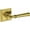 Lifetime Polished Brass, variant on Baldwin HDDUNCHR003 Dunsmoor Non-Turning One-Sided Dummy Door Lever - Brass