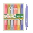 thumbnail image 1 of Highlighter Pen Ultra-soft Dual-ended Aesthetic Highlighter Water Based Highlighter Pen Quick Dry No Bleed For Bible Study Notes School Office eco friendly, 1 of 4
