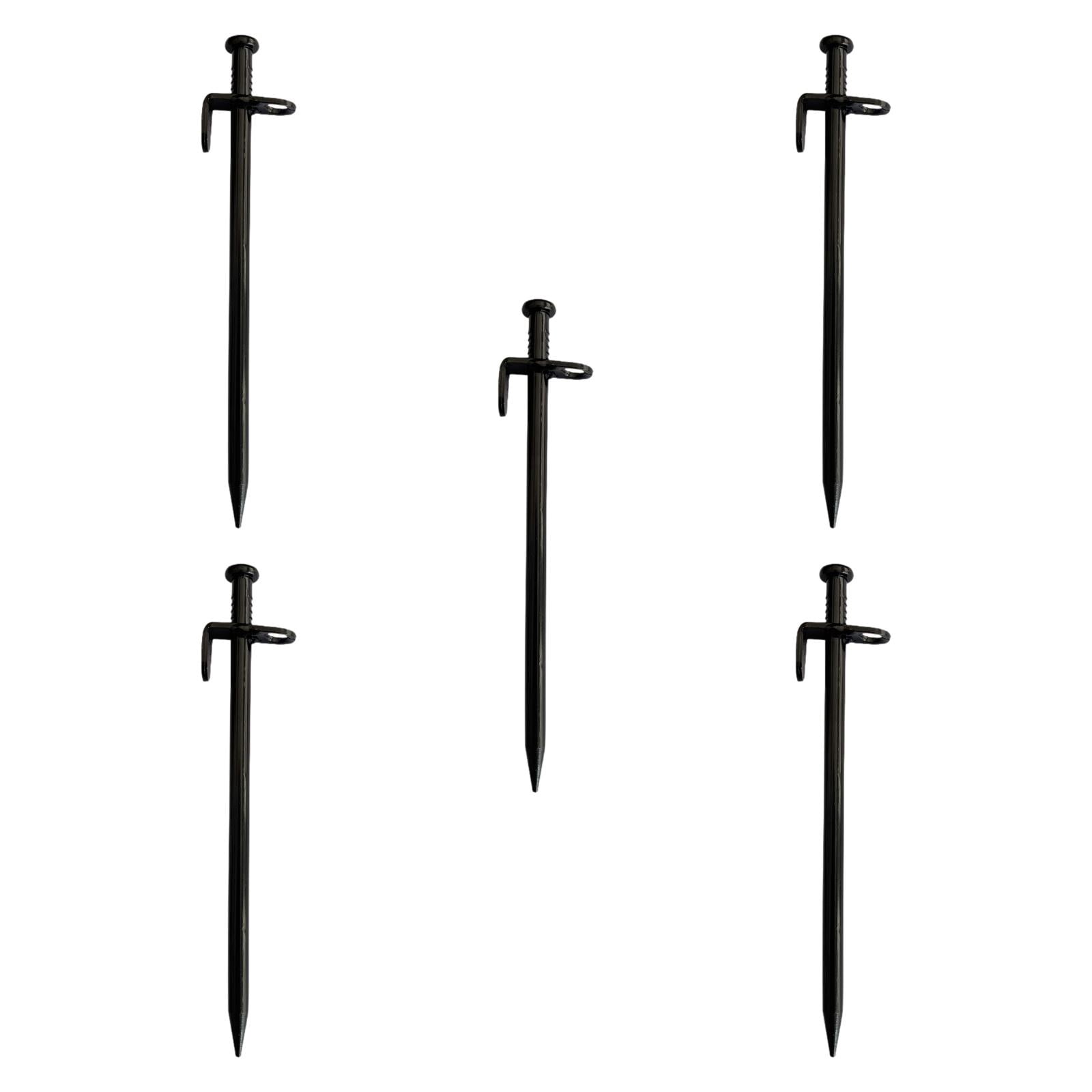 MAGIDEAL 5Pcs Camping Stakes Forged Sturdy Unbreakable Gardening Canopies Tent Stakes 20cm