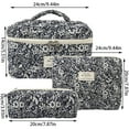 thumbnail image 2 of Quilted Floral Cosmetic Organizer Large Travel Toiletry Pouch Cute Design For Women And Girls Durable Wash Bag, 2 of 4