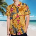 thumbnail image 5 of High Quality Hawaiian Shirts for Men Short Sleeve Aloha Beach Shirt Floral Summer Casual Button Down Shirts Blouses D28P2V, 5 of 7