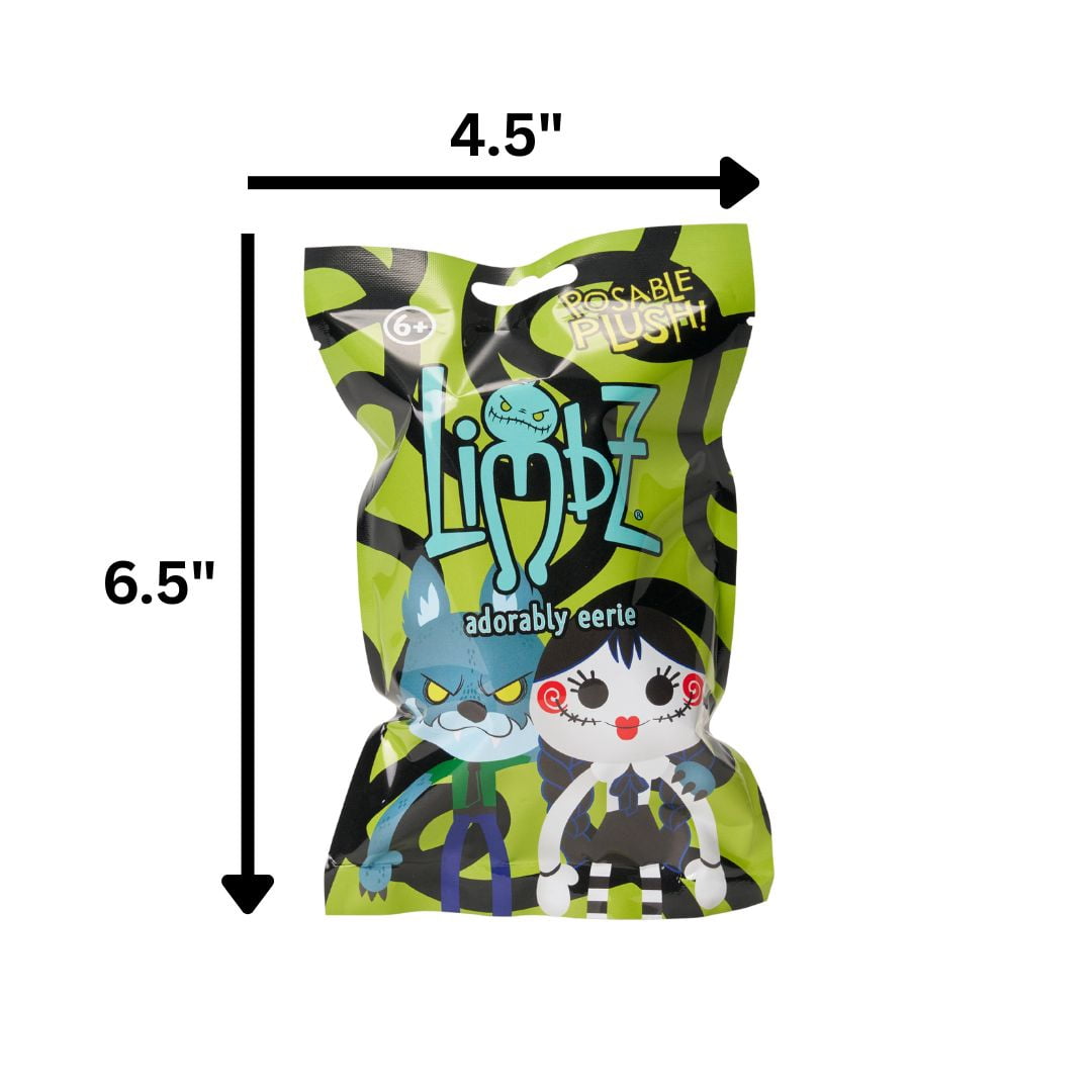 LIMBZ Poseable Plush Blind Bag Toy – Creepy Cute Clip-On Plushies