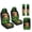 Highland Cattle Shamrock, variant on Xixirimido Horse Red Roses Print Car Seat Covers for Front Seats 5Pcs Car Accessories with Seat Belt Covers & Center Console Cover Universal Fit for SUVs,Vans,Trucks,Sedans