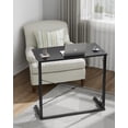thumbnail image 4 of 31.5" Folding Desk, Foldable TV Tray Table for Eating on Couch, Extra Large TV Dinner Trays, Portable Fold Computer Writing Desk Table for Home Office, Black, 4 of 18