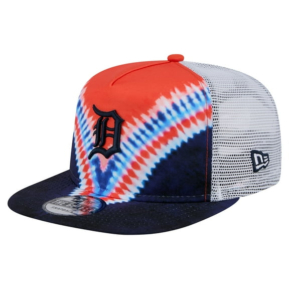 Men's New Era Detroit Tigers Tie-Dye Golfer Trucker Adjustable Hat