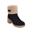 thumbnail image 3 of Gomelly Women's Winter Snow Boots Suede Chunky Block Heels Warm Fuax Mid-Calf Ankle Booties, 3 of 7