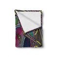 thumbnail image 2 of Fantasy Soft Flannel Fleece Throw Blanket, Fractal Unicorn with Mosaic Art Tile Effects Girlish Creature Display Print, Cozy Plush for Indoor and Outdoor Use, 50" x 70", Multicolor, by Ambesonne, 2 of 6
