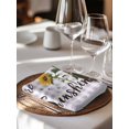 thumbnail image 6 of Summer Sunflowers Cloth Napkins Set of 6 Reusable Dinner Napkins, Bees Pastoral Country Purple Plaid Cocktail Napkin Washable Table Napkins for Wedding/Holiday Party/Baby Shower 20"x20", 6 of 7
