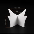 thumbnail image 2 of Uxcell 4.7" Acrylic Ball Display Stand Holder for Football Basketball White 3 Pack, 2 of 6