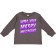 thumbnail image 3 of Inktastic Will You Marry My Daddy (purple) Boys or Girls Long Sleeve Toddler T-Shirt, 3 of 5