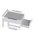 thumbnail image 2 of Stainless Steel Wall Mounted Storage Rack For Bathroom And Toilet Stylish Design For Holding Toilet Paper And Other Items Space Saving Organizer Solution, 2 of 7