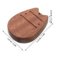 thumbnail image 4 of OUNONA 1Pack Kalimba Base Plate Light Brown Rectangular Eight-Tone Design for Musical Instrument Accessories, 4 of 8