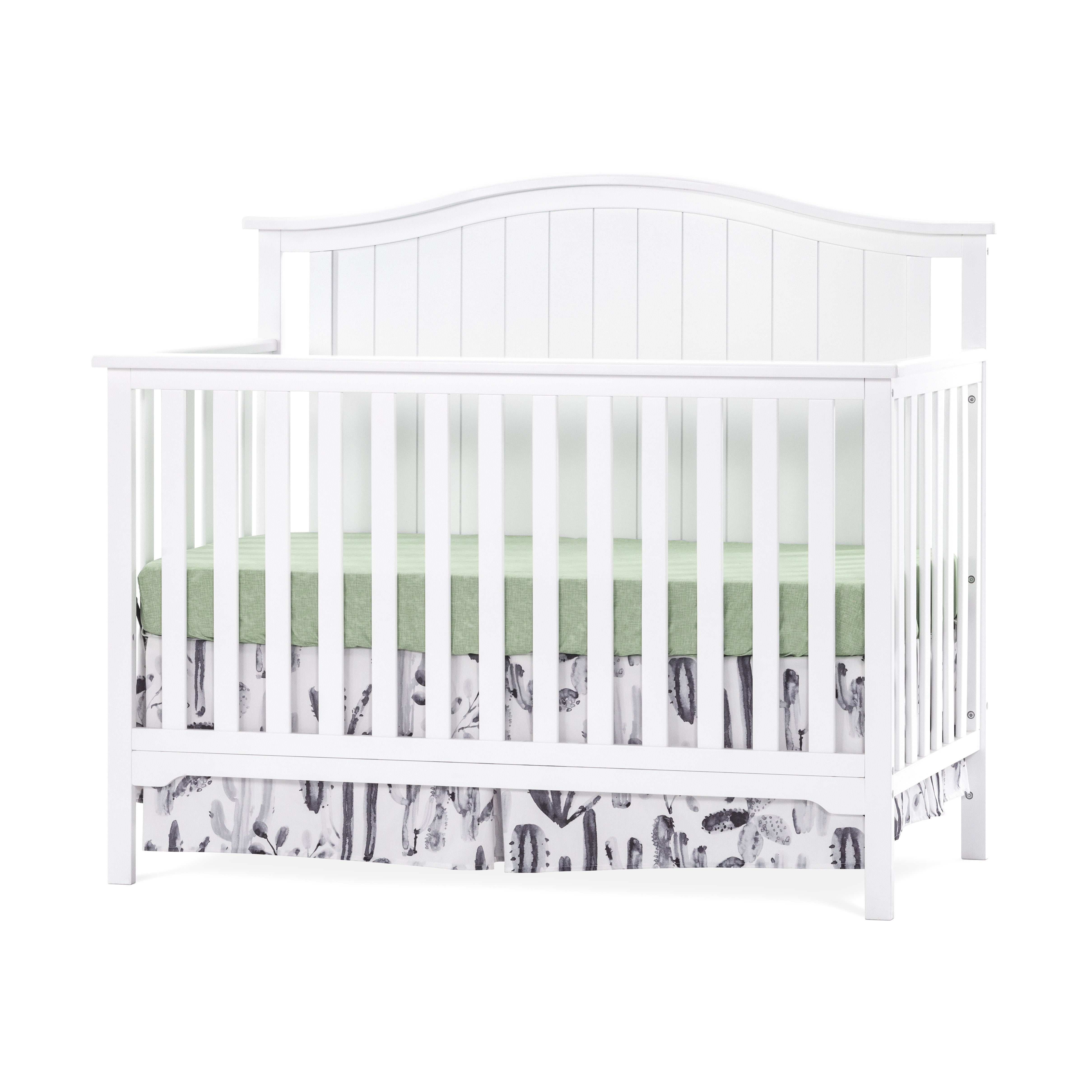 Matte White Forever Eclectic Hampton Crib Full-Size Bed Rails 