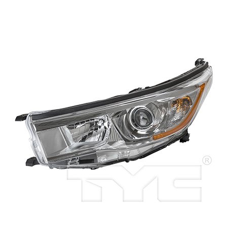 CarLights360: For 2014 2015 2016 Toyota Highlander Headlight Assembly Driver Side (Chrome) (Left ...