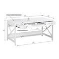 thumbnail image 6 of Saint Birch Alaska Wood 59.5 Inches Writing Desk in White, 6 of 6