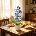 thumbnail image 5 of Lifelike Artificial Phalaenopsis Potted Plants 7 Heads Faux Orchid Flower Arrangement Home Wedding Party Indoor Desktop Decor Ornament, 5 of 7