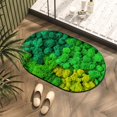 thumbnail image 1 of Feltree Super Absorbent Quick-Dry Bath Mat with Non-Slip Rubber Backing, Machine Washable, 16x24 Inch Green Bathroom Rug for Shower and Bathtub Front, 1 of 8