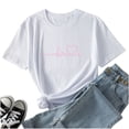 thumbnail image 2 of Qiopertar T-Shirts à Col Rond pour Femmes, Imprimé Cœur, Manches Courtes, Blouse, Offres de la Semaine en Liquidation, 2 of 8