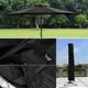 thumbnail image 4 of Funda para sombrilla impermeable y resistente a los rayos UV 600D para patio, funda con cremallera para sombrilla de 6 a 11 pies, funda para sombrilla resistente a la intemperie para jardín y exterior, 4 of 4