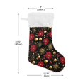 thumbnail image 2 of Ryvnso Christmas Stockings Christmas Snowflakes Flowers 17.7" Large Stocking Decoration 2 Pack, 2 of 7
