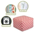 thumbnail image 6 of Majestic Home Goods Ottoman Pouf Links Coral, 6 of 6