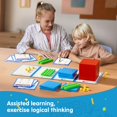 thumbnail image 2 of Math Manipulatives TOMMYHOME Base Ten Blocks con tabla de valores posicionales, 2 of 7