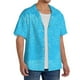 thumbnail image 2 of Fotbe Sky Blue Glitter Camisa Estampada de Manga Corta para Hombre, Casual de Verano, Estilo Playero, Sin Arrugas-XX-Large, 2 of 5