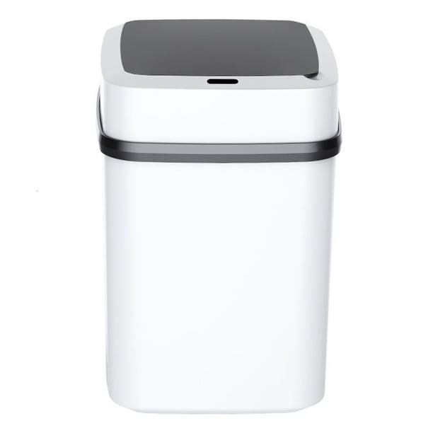 Advancent Cubo de basura inteligente con Sensor infrarrojo automático, cubo de basura para inodoro, cubo de basura con y interruptor de botón Suministros de limpieza para el hogar 15L Advancent HA062158-02B
