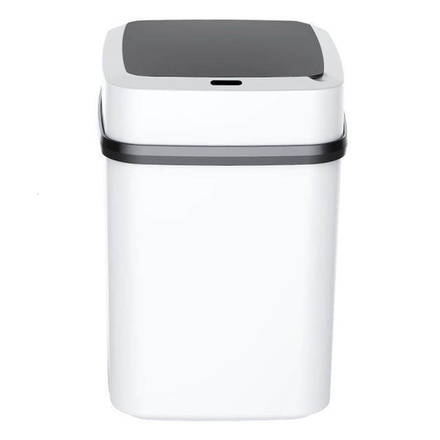 Monstrate Cubo de basura inteligente, cubo de basura inteligente de inducción con Sensor infrarrojo automático con tapa, cubo de basura con interruptor Suministros de limpieza para el hogar 15L Monstrate HA062158-02B