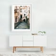 thumbnail image 2 of The Long Walk into Town - Minori Campania Italy Photography Architecture Rustic Street Photography Vintage Travel Poster Scenic City White Framed Wall Art Print 5 x 7 inches, 2 of 3