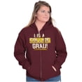 thumbnail image 4 of College Grad Class Degree Educated Zip Up Hoodie Men's Women's Brisco Brands 4X, 4 of 6