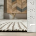 thumbnail image 4 of Rugs USA Birchwood Reversible Striped Wool Area Rug, 6' x 9', Birchwood Dark Beige, 4 of 8