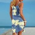 thumbnail image 4 of Summer Plus Size Dresses for Women 2024 Printed Round Neck Pleated Vacation Style Dress, 4 of 5