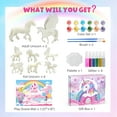 thumbnail image 2 of LotFancy Unicorn Painting Crafts Kit for Kids Ages 6+, Glow in The Dark, 8 DIY Unicorn Gift Toys, 2 of 8