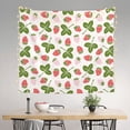 thumbnail image 2 of Bingfone Polyester Fabric Tapestry Strawberry Floral Wall Hanging Tapestry,Daily Decorative Tapestry for Bedroom Living Room Dorm 60L x 51W Inches, 2 of 7
