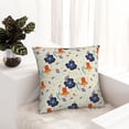 thumbnail image 6 of Yiaed Flower Leaves Print Pillow Covers Super Soft Decorative Square Throw Pillow Covers Case Cushion Covers for Sofa Couch Bedroom Car Decor（No pillow core）-26"x26", 6 of 7