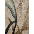 thumbnail image 3 of Benzara 7.7 x 5 Feet Nature Inspired Polypropylene Power Loomed Rug, Blue and Brown, 3 of 4