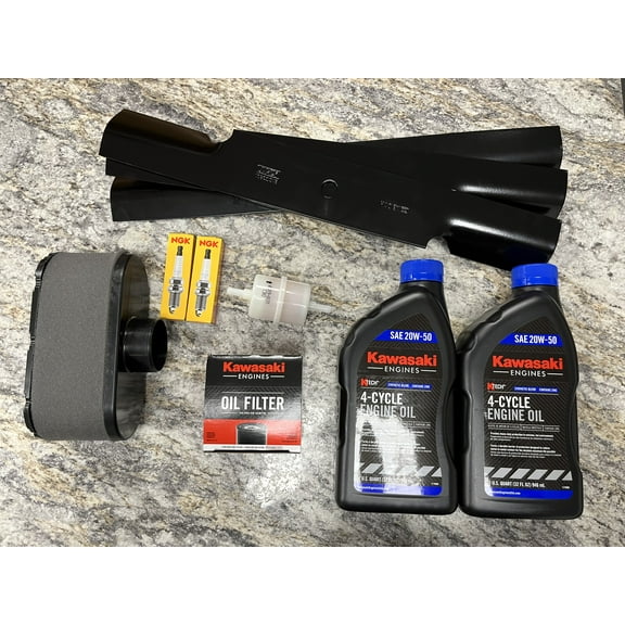 Scag Liberty Z 52 Cut Tune Up Kit w Blades (Kawasaki FR) 20W50