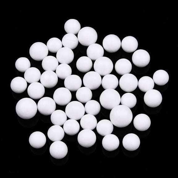 1bag Small Craft Foam Balls Round for Wedding Holiday Crafts Making White 4.5~6.5mm