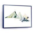 thumbnail image 3 of Dark Blue Mountain Landscape Winter Minimalistic I 20 in x 12 in Framed Painting Canvas Art Print, by Designart, 3 of 4