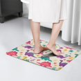 thumbnail image 4 of Colorful Dinosaur and Tropical Flannel Non Slip Door Rugs,Washable Door Mats Indoor,Decorative Door Mats,Dirt-Resistant and Absorbent Doormat for Entrance,Bedroom,Kitchen,Bathroom,23.5"x16", 4 of 5