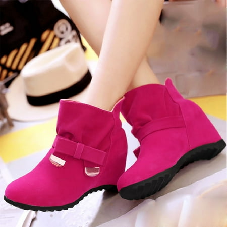 

Winter Boot For Women Boots Round Head Inside Height Women Boots Short Boots