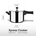 thumbnail image 2 of Xpress Cooker Triply Pressure Cooker Broad | Induction Cooker, Outer Lid Pressure Cooker 8 Liters, 2 of 4