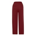 thumbnail image 4 of Fashion Casual Pants for Womens High Waist Plus Size Casual Trousers Solid Color With Pockets Long Pants Save to 65% off!, 4 of 7