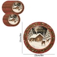 thumbnail image 2 of Christmas Disposable Paper Plates Winter Christmas Tree News Year Party Tableware Supplies Birthday Party Tableware, 2 of 5