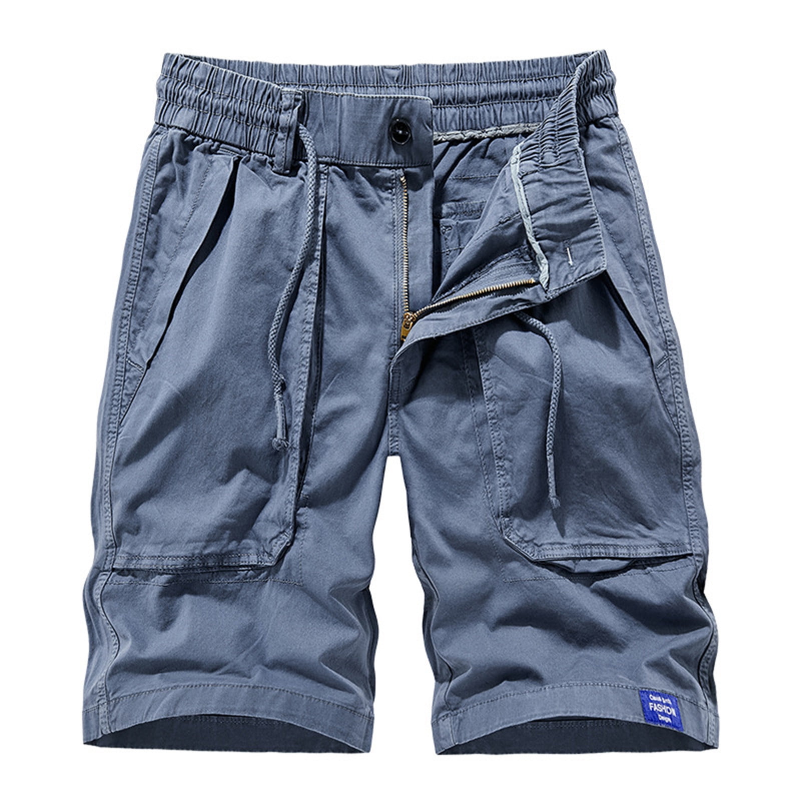 Blue Camo Cargo Jean Mens Camo Shorts Work Shorts Denim Cargo