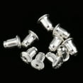 thumbnail image 4 of 10Pc 925 Sterling Earring Back Earnut 4mm DIY Earring Findings, 4 of 8